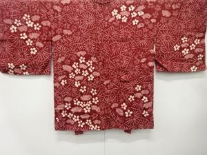 未使用品　本総絞り　花模様　長羽織